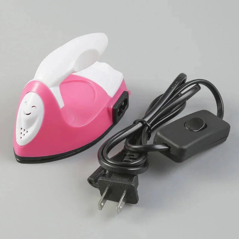 mini electric iron for kids | handmade diy iron for children | creative cloth stickers iron | ultrasonic cleaning