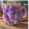 ml resin coffee mug | mineral crystal coffee cup | heat-resistant handle mug | energy saving