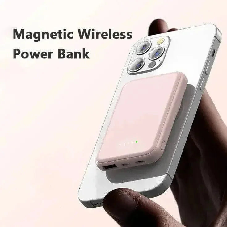 mini fast charging power bank | magnetic wireless charger | 5000mah portable battery | IP68 waterproof