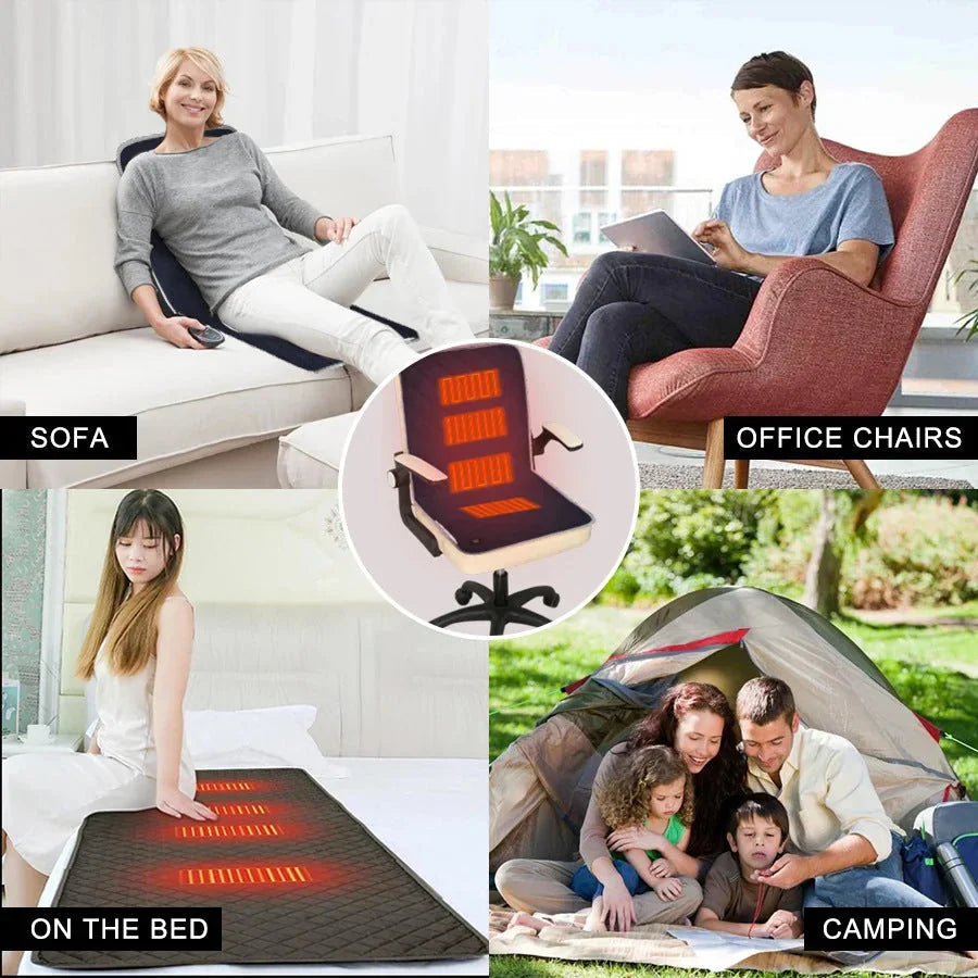 usb heating pad | electric sleeping bag warmer | portable heating cushion | ultrasonic cleaning