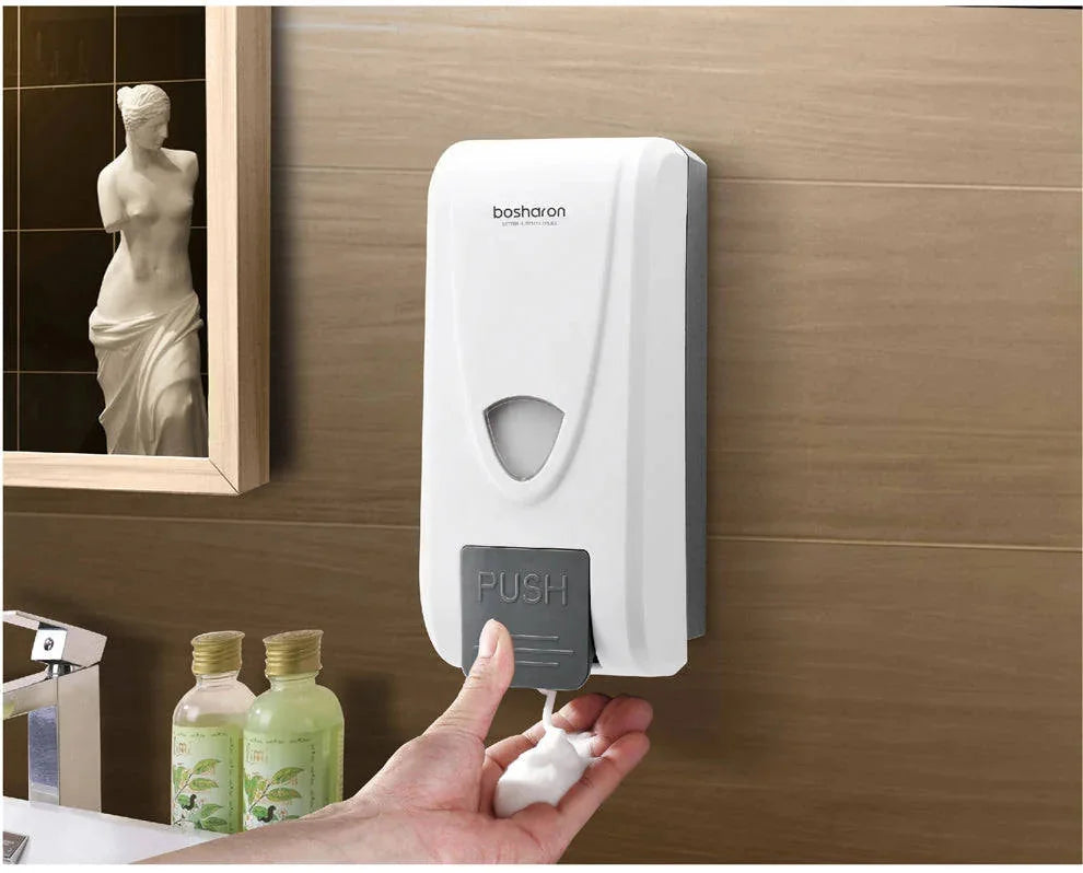 wall-mounted soap dispenser | touchless hand soap dispenser | automatic foam dispenser | ultrasonic cleaning
