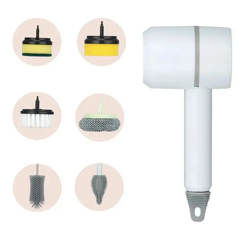 usb rechargeable cleaning brush | stainless steel bristles brush | automatic dishwashing brush | energy saving