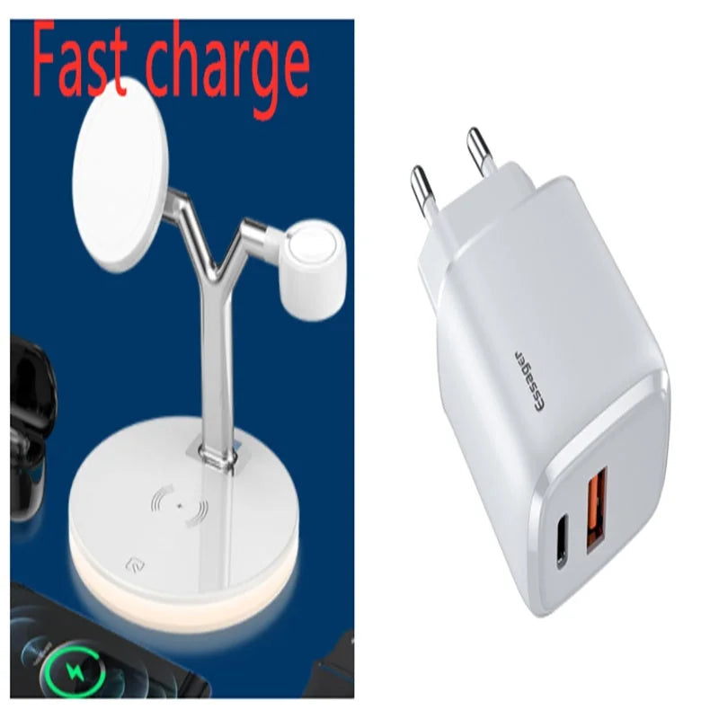 15w fast wireless charging | compact charging stand | apple magsafe compatible | ultrasonic cleaning