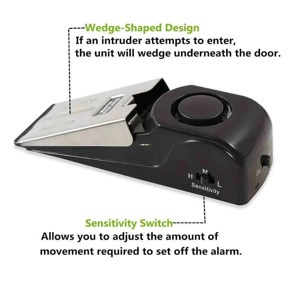 electronic burglar alarm | home security door stop | portable door alarm | ultrasonic cleaning