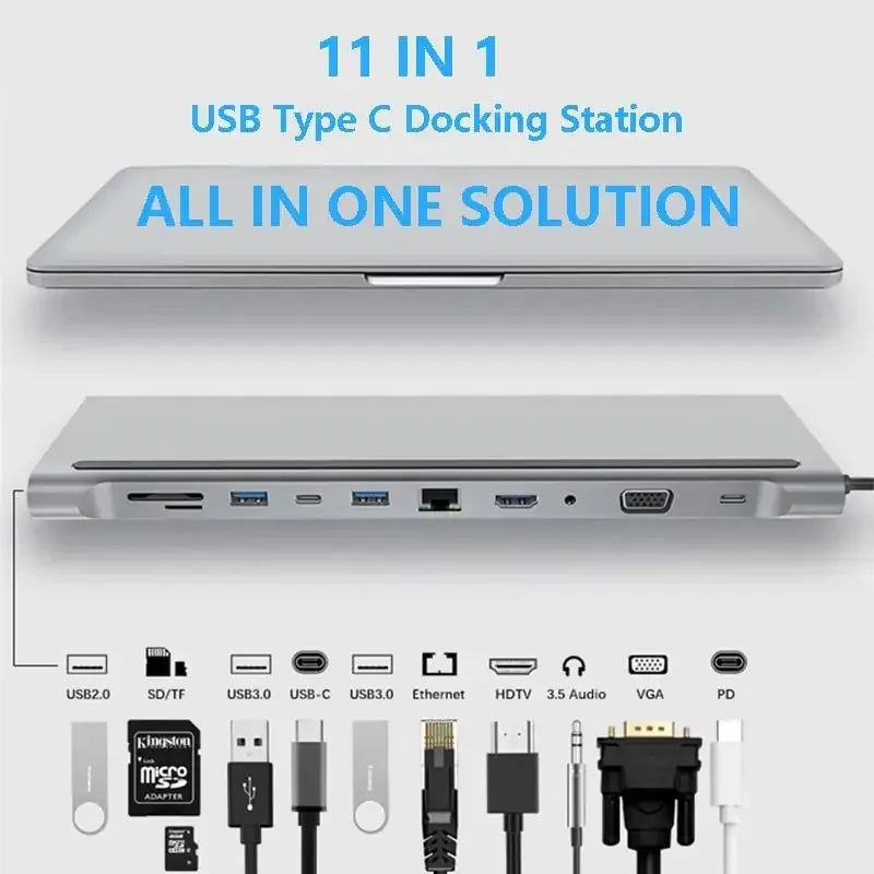 usb-c laptop dock | multi-port docking station | dual monitor support | ultrasonic cleaning