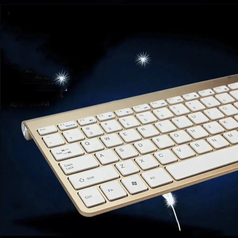 ultra-thin portable keyboard | compact wireless mouse combo | 24ghz stable connection | ultrasonic cleaning