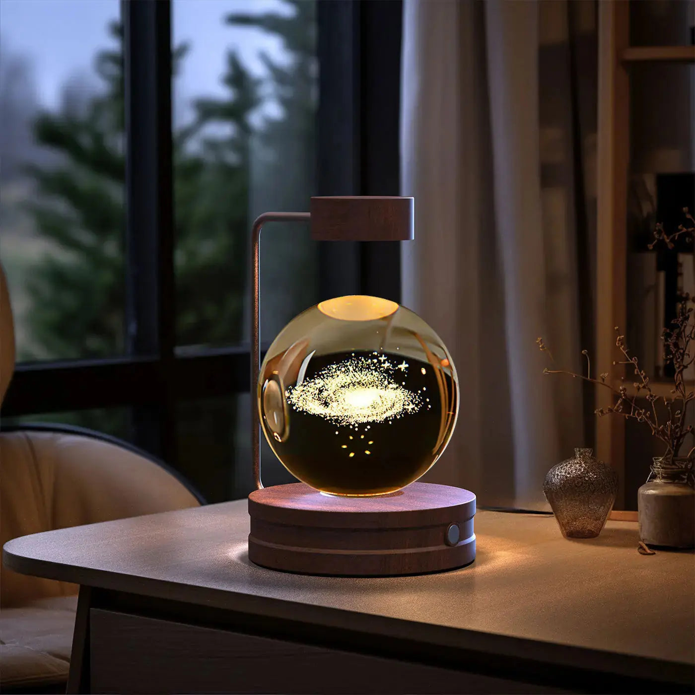 Crystal Ball Cosmic Dinosaur Indoor Night Light USB Power Warm Bedside Light Birthday Gift Night Lamp Shoppergetty