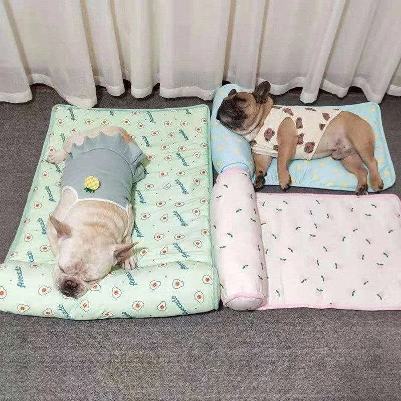 cooling pet mat | breathable dog blanket | washable cat bed | ultrasonic cleaning