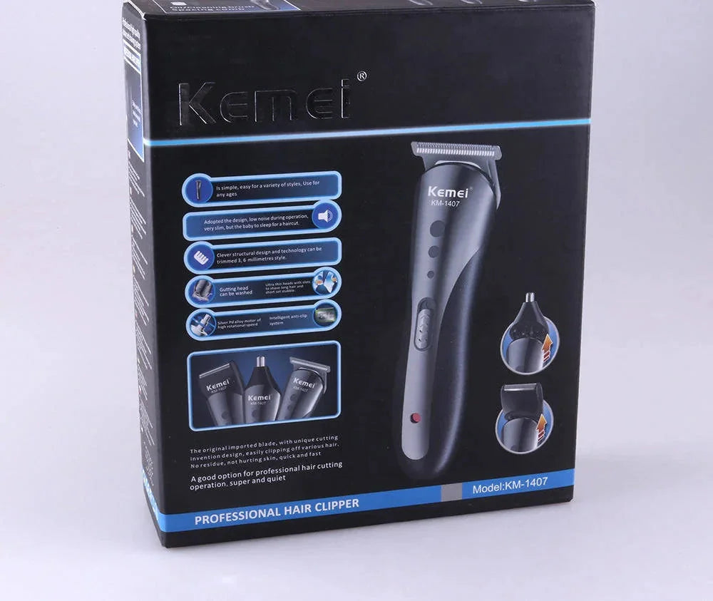 rechargeable hair clipper | waterproof electric shaver | wireless beard trimmer | ultrasonic cleaning