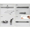 piece socket set | chrome vanadium steel sockets | 14 and 38 inch drive | energy saving