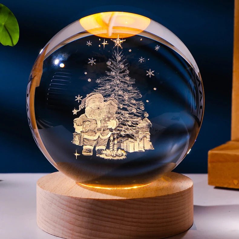 Luminous Crystal Ball Night Lamp - Starry Sky Projection