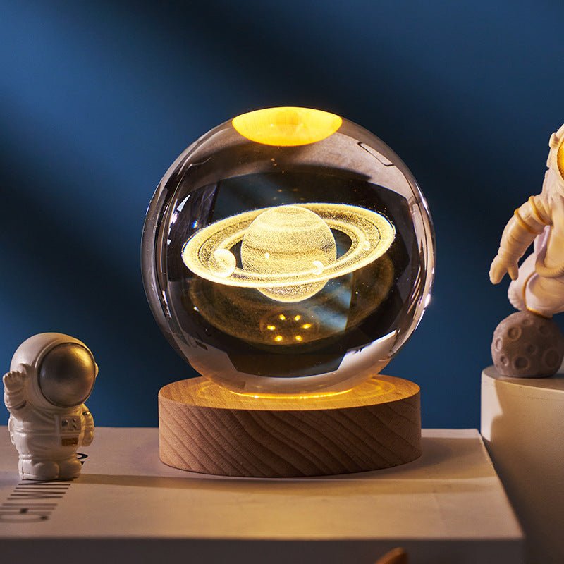 Luminous Crystal Ball Night Lamp - Starry Sky Projection