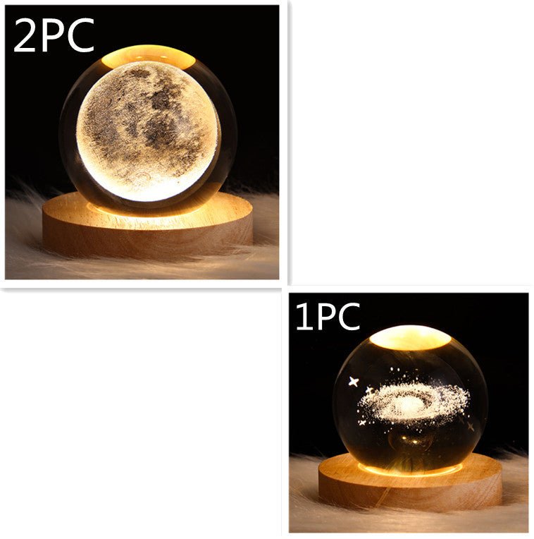 Luminous Crystal Ball Night Lamp - Starry Sky Projection