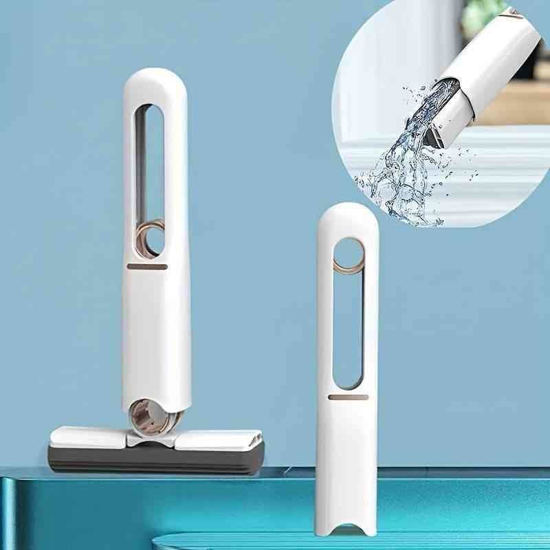 New Portable Self - NSqueeze Mini Mop, Lazy Hand Wash - Free Strong Absorbent Mop Multifunction Portable Squeeze Cleaning Mop Desk Window Glass Cleaner Kitchen Car Sponge Cleaning Mop Home Cleaning Tools