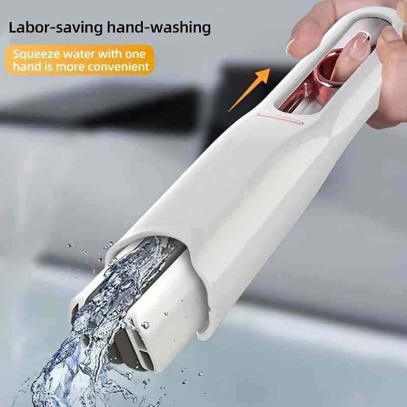 New Portable Self - NSqueeze Mini Mop, Lazy Hand Wash - Free Strong Absorbent Mop Multifunction Portable Squeeze Cleaning Mop Desk Window Glass Cleaner Kitchen Car Sponge Cleaning Mop Home Cleaning Tools