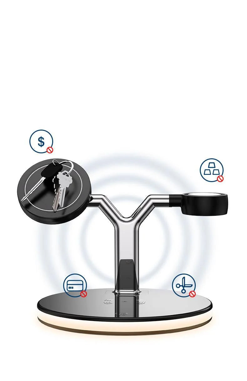 15w fast wireless charging | compact charging stand | apple magsafe compatible | energy saving