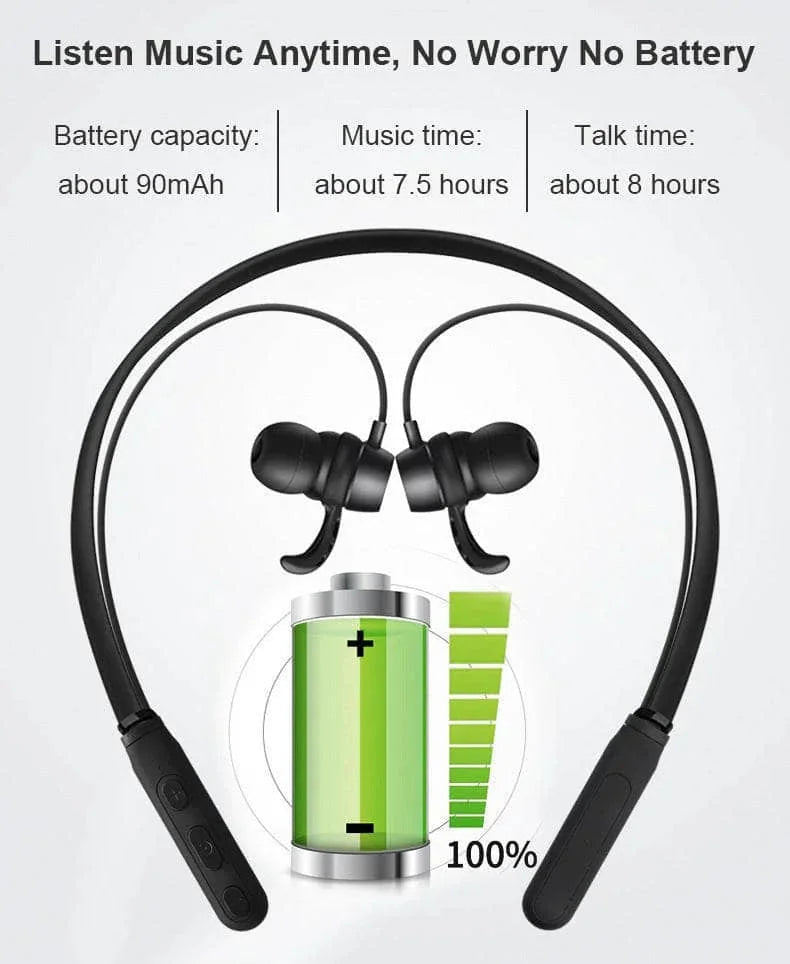 magnetic wireless headphones | bluetooth stereo headphones | noise cancelling headphones | ultrasonic cleaning