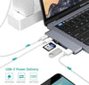 usb c hub with sd card reader | multiport usb c adapter | pd charging usb hub | ultrasonic cleaning