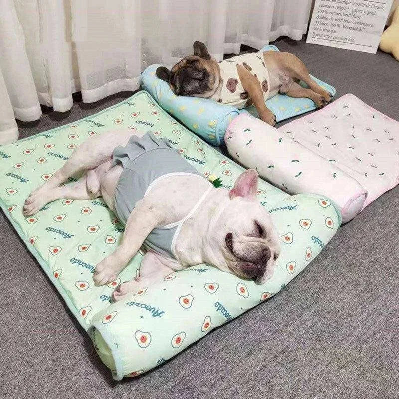 cooling pet mat | breathable dog blanket | washable cat bed | ultrasonic cleaning